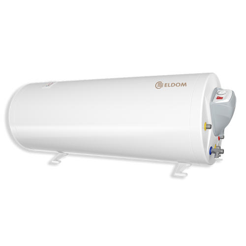 БОЙЛЕР ЕЛДОМ WH12046RSR 120л, хоризонтален, емайлиран,една серпентина, изводи отдясно, ел. отдясно, 3kW 